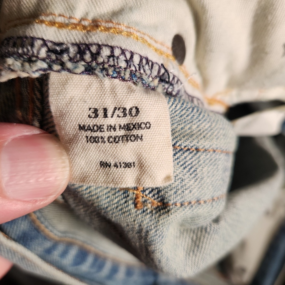Polo Ralph Lauren Jeans Men's 33X26 (31X30) Blue 867 Classic Fit Denim‎ HEMMED - Picture 9 of 15